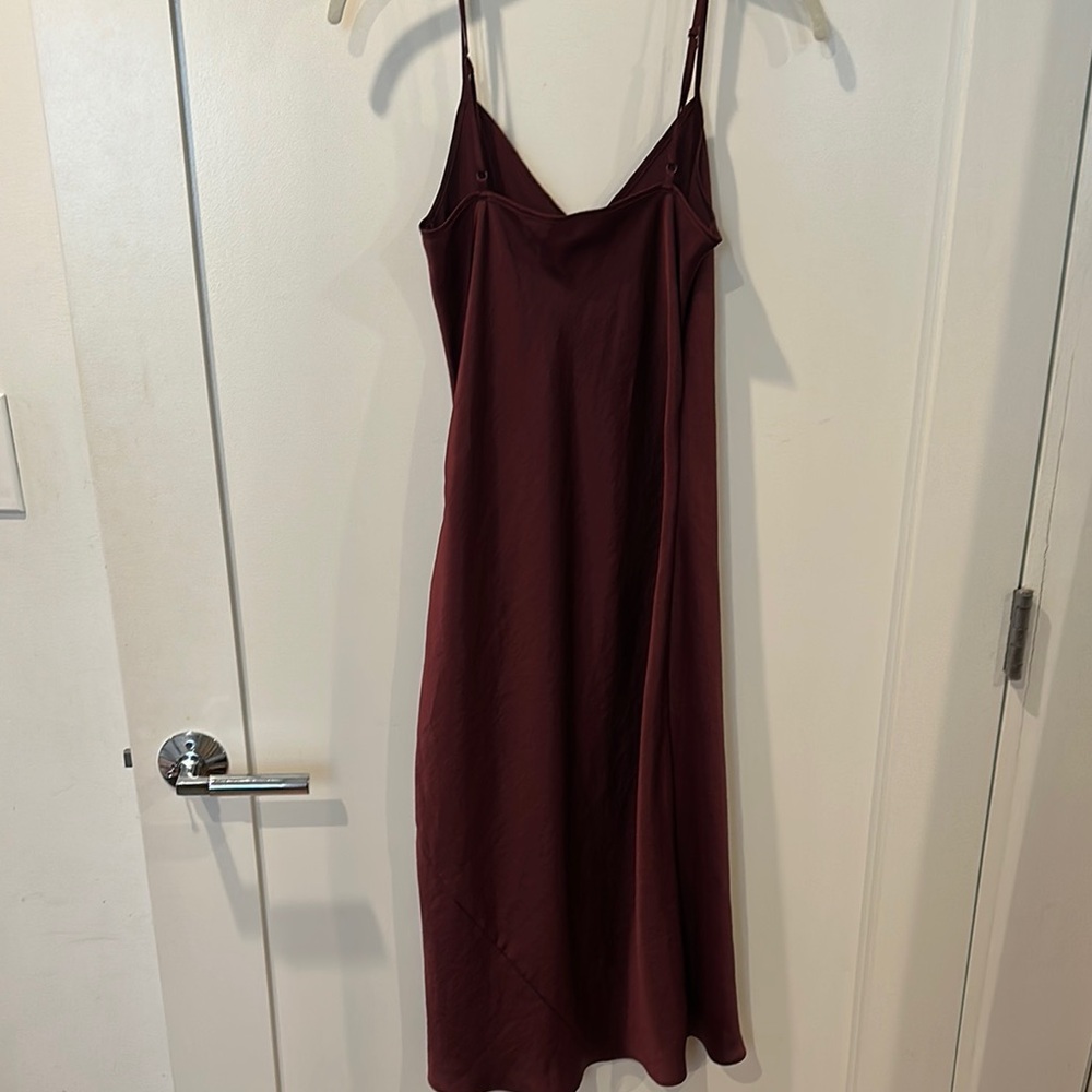 Wilfred Deep Red Slip Dress